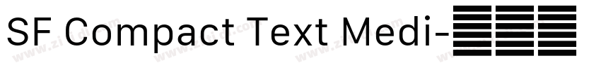 SF Compact Text Medi字体转换